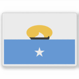 Vlag van de staat Maakhir, Somalië (2007-2008) Sticker