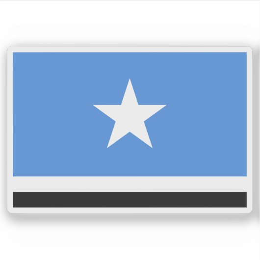 Vlag van de staat Maakhir, Somalië (2008-2009) Sticker (Voorkant)