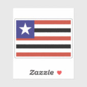 Vlag van de staat Maranhão, Brazilië Sticker (Vel)