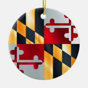 Vlag van de staat Maryland Keramisch Ornament