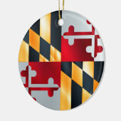 Vlag van de staat Maryland Keramisch Ornament (Links)
