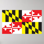 Vlag van de staat Maryland Poster (Voorkant)