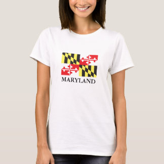 Vlag van de staat Maryland T-shirt