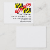 Vlag van de staat Maryland Visitekaartje (Voorkant / Achterkant)