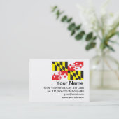Vlag van de staat Maryland Visitekaartje (Staand voorkant)