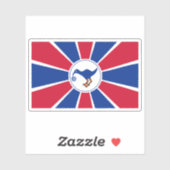 Vlag van de staat Melekeok, Palau Sticker (Vel)