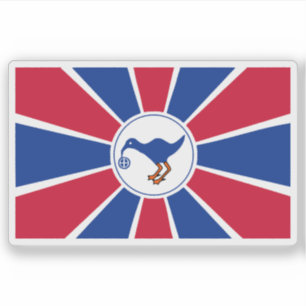 Vlag van de staat Melekeok, Palau Sticker