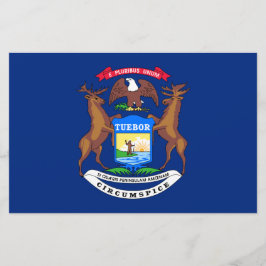 Vlag van de staat Michigan Briefpapier