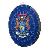 Vlag van de staat Michigan Dartbord (Voorkant Rechts)
