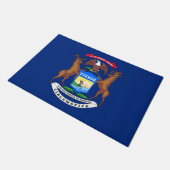 Vlag van de staat Michigan Deurmat (Schuin)