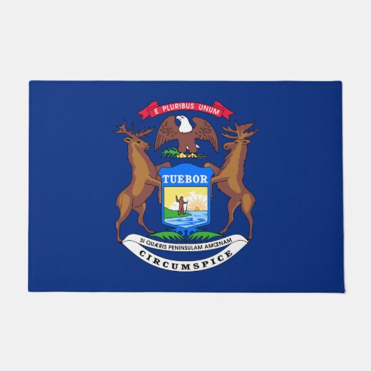 Vlag van de staat Michigan Deurmat (Voorkant)
