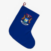 Vlag van de staat Michigan Grote Kerstsok (Voorkant (Hangend))