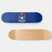 Vlag van de staat Michigan Persoonlijk Skateboard (Horizontaal)