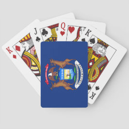 Vlag van de staat Michigan Pokerkaarten