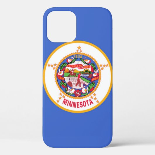vlag van de staat Minnesota Case-Mate iPhone Case (Achterkant)