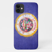 vlag van de staat Minnesota in nood Case-Mate iPhone Case (Achterkant)