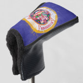 vlag van de staat Minnesota in nood Golfheadcover (3/4 voorkant)