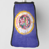 vlag van de staat Minnesota in nood Golfheadcover (Draai 90)