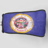 vlag van de staat Minnesota in nood Golfheadcover (Voorkant)