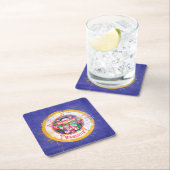 vlag van de staat Minnesota in nood Kartonnen Onderzetters (Insitu)