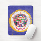 vlag van de staat Minnesota in nood Muismat (Met muis)