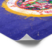 vlag van de staat Minnesota in nood Poster (Hoek)