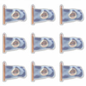 Vlag van de staat Minnesota (uitgaande) Sticker (Voorkant)