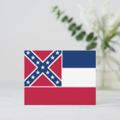 vlag van de staat Mississippi Briefkaart (Staand voorkant)