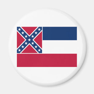 vlag van de staat Mississippi Magneet
