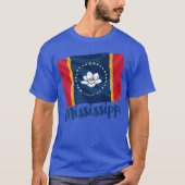 vlag van de staat Mississippi New Magnolia T-shirt (Voorkant)