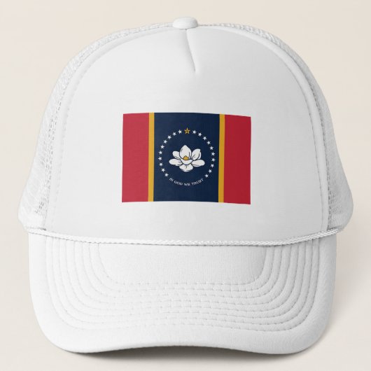 vlag van de staat Mississippi (nieuw in 2020) Trucker Pet (Voorkant)