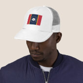 vlag van de staat Mississippi (nieuw in 2020) Trucker Pet (In situ)