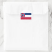 vlag van de staat Mississippi Ronde Sticker (Tas)