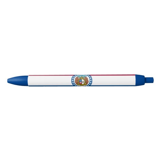 vlag van de staat Missouri Blauwe Inkt Pen (Voorkant)