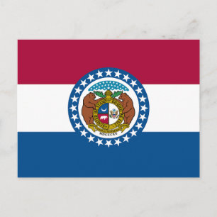 vlag van de staat Missouri Briefkaart