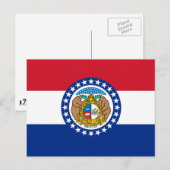 vlag van de staat Missouri Briefkaart (Voorkant / Achterkant)
