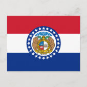 vlag van de staat Missouri Briefkaart (Voorkant)