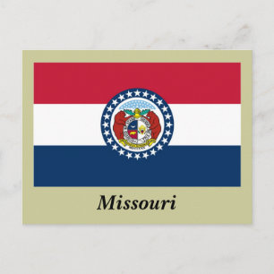 vlag van de staat Missouri Briefkaart