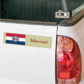 vlag van de staat Missouri Bumpersticker (Op Truck)