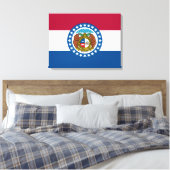 vlag van de staat Missouri Canvas Afdruk (Insitu (Slaapkamer))