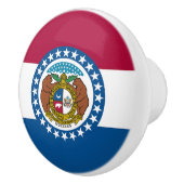 vlag van de staat Missouri Keramische Knop (Rechts)