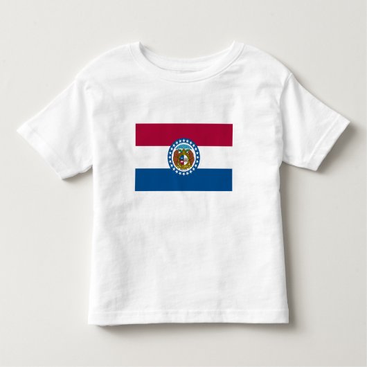 vlag van de staat Missouri Kinder Shirts (Voorkant)