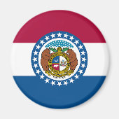 vlag van de staat Missouri Magneet (Voorkant)