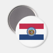 vlag van de staat Missouri Magneet (Voorkant / Achterkant)