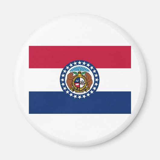 vlag van de staat Missouri Magneet (Voorkant)