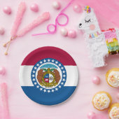 vlag van de staat Missouri Papieren Bordje (Feest)