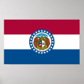 vlag van de staat Missouri Poster (Voorkant)