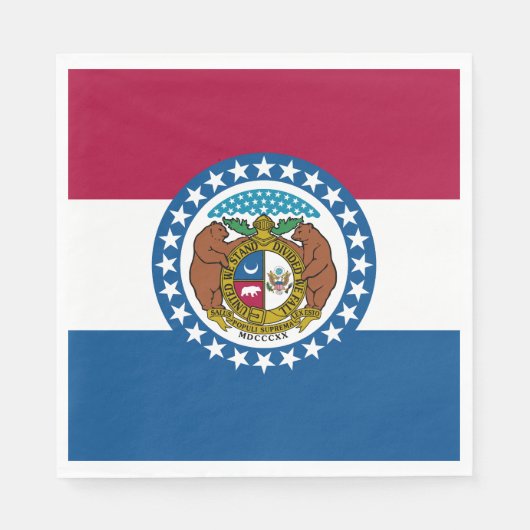 vlag van de staat Missouri Servet (Voorkant)