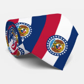 vlag van de staat Missouri Stropdas (Opgerold)