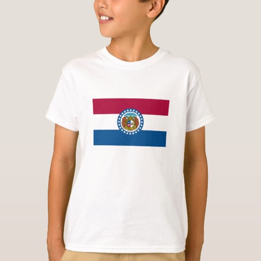 vlag van de staat Missouri T-shirt (Voorkant)